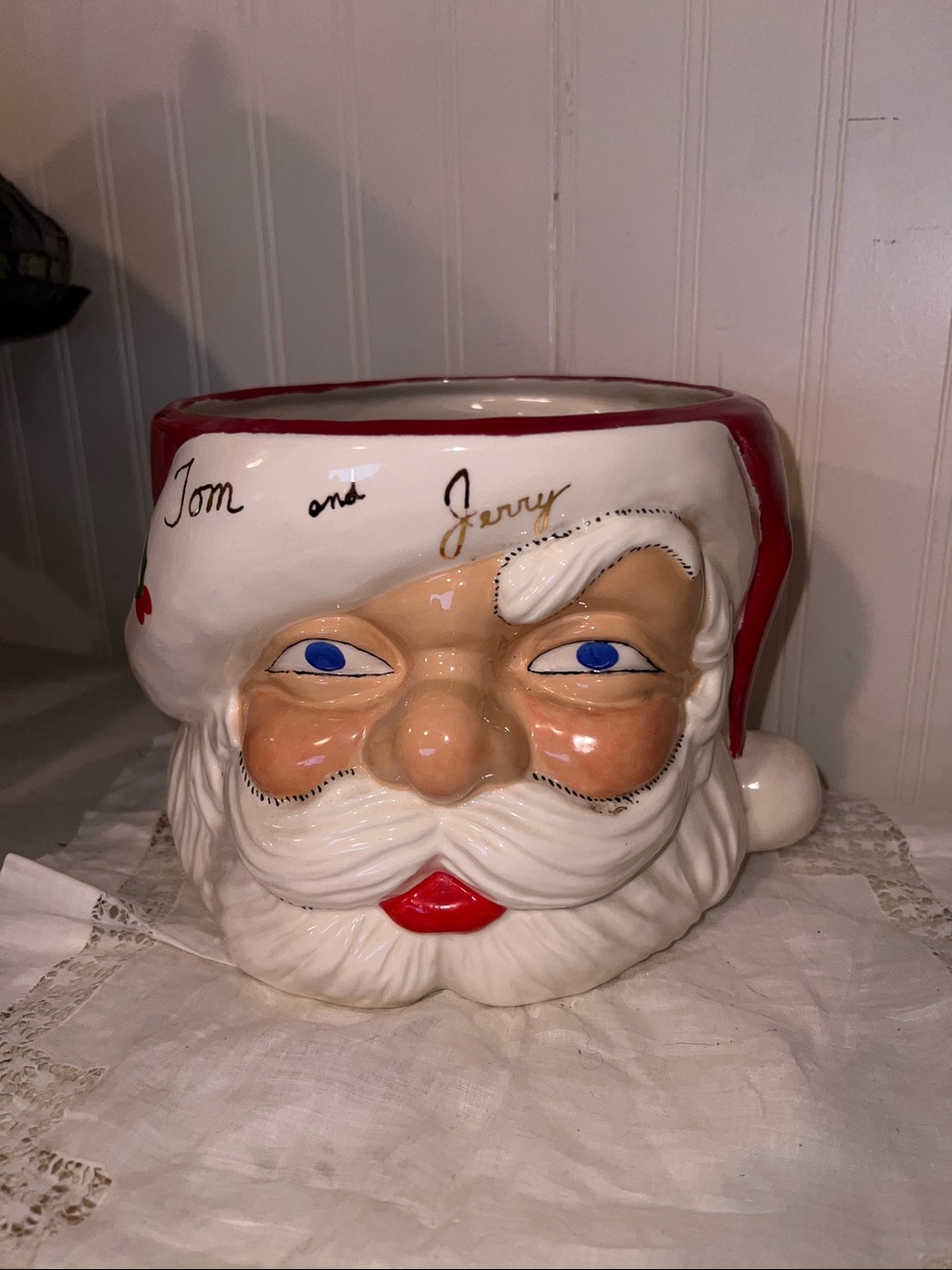 Vintage Santa Punch Bowl Jamar Mallory